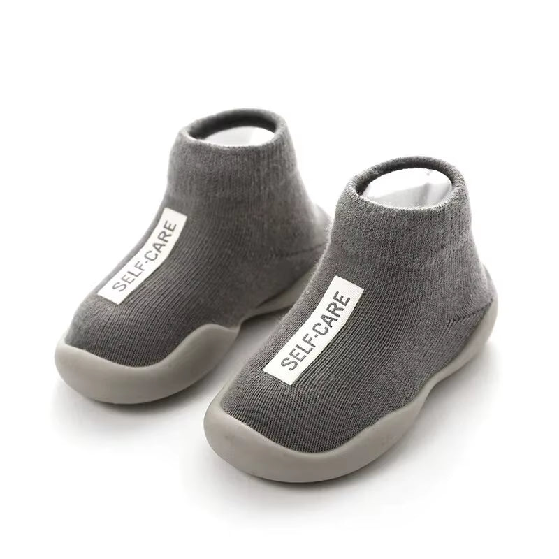 Baby First Socks Shoes Toddler Walker Infant Boys Girls Rubber Soft Sole Floor Barefoot Baby Casual Shoes Knit Booties