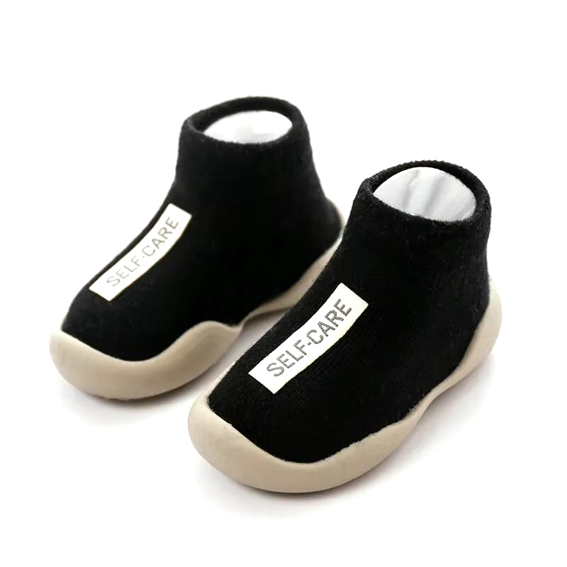 Baby First Socks Shoes Toddler Walker Infant Boys Girls Rubber Soft Sole Floor Barefoot Baby Casual Shoes Knit Booties