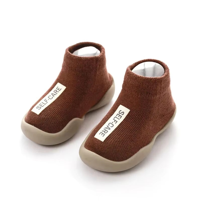 Baby First Socks Shoes Toddler Walker Infant Boys Girls Rubber Soft Sole Floor Barefoot Baby Casual Shoes Knit Booties